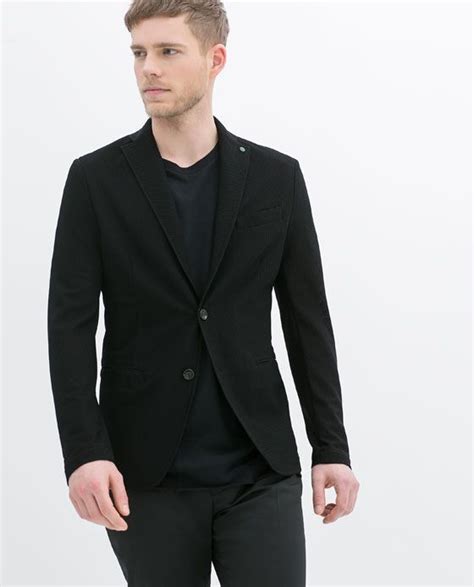 zara stretch blazer men's.